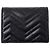 Portafoglio bi-fold Gucci GG Marmont in pelle nera - vista 2