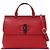 Borsa in pelle Gucci Bamboo Rosso