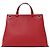 Borsa in pelle Gucci Bamboo Rosso - vista 2