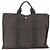 Hermès HERMES Handtasche Her Line MM Canvas Grau Silber Auth BAZ866 Braun - Ansicht 3
