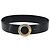 Cintura in pelle Cartier Trinity 34,3" Nero Oro Auth BAZ291 D'oro