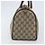 Borsa Boston in PVC beige e oro della linea Sherry GG Supreme di GUCCI 40 02 007 Auth mr2206 D'oro - vista 5