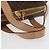 Céline Borsa Boston in tela Macadam CELINE in pelle PVC marrone oro Auth BAZ795A D'oro - vista 7