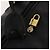 Borsa Boston Micro GG Canvas Gucci Nera Oro Auth 174104 Nero D'oro - vista 16