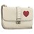 VALENTINO Borsa a Spalla con Catena Pelle Bianca Oro Auth bs34199 Bianco D'oro