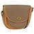 GUCCI Micro GG Supreme Schultertasche PVC Beige Gold 001 084 0259 Auth SW2278 Golden