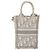 Borsa libro verticale in tela Trotter Christian Dior Mini Borsa 2way Auth BAZ782A Marrone D'oro - vista 3