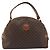 Céline Borsa a mano in tela Macadam CELINE in pelle PVC marrone oro Auth mr2265 D'oro - vista 2