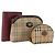 Borsa a mano Burberry Nova Check in tela e pelle 3 pezzi Beige Rosso Auth mr2263