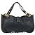 Borsa a Spalla in Pelle Nera e Oro Jimmy Choo Auth YKZ210 Nero D'oro - vista 3