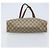 Gucci Borsa Tote GG Supreme in PVC beige e oro 002 39 6130 Auth BA11743 D'oro - vista 10