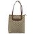 Gucci Borsa Tote GG Supreme in PVC beige e oro 002 39 6130 Auth BA11743 D'oro - vista 2