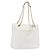 Borsa a spalla a catena CHANEL in pelle bianca oro CC Auth mr2247 Bianco D'oro