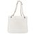 Borsa a spalla a catena CHANEL in pelle bianca oro CC Auth mr2247 Bianco D'oro - vista 3