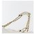 Borsa a spalla a catena CHANEL in pelle bianca oro CC Auth mr2247 Bianco D'oro - vista 8