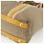 PRADA Bolsa de Mão Logo jacquard 2way Bege Ouro Auth ka3542 Dourado - vista 12