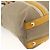 PRADA Bolsa de Mão Logo jacquard 2way Bege Ouro Auth ka3542 Dourado - vista 13