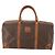 Céline Borsa Boston in tela Macadam CELINE in pelle PVC marrone e oro Auth YKZ215 D'oro - vista 2