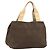 Borsa a mano BURBERRY in nylon marrone argento autentica mr2204