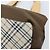 Borsa a mano BURBERRY in nylon marrone argento autentica mr2204 - vista 10