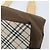 Borsa a mano BURBERRY in nylon marrone argento autentica mr2204 - vista 12