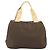 Borsa a mano BURBERRY in nylon marrone argento autentica mr2204 - vista 3