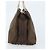 Borsa a mano BURBERRY in nylon marrone argento autentica mr2204 - vista 5