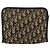 Pochette in tela Trotter Christian Dior Blu Navy Argento Auth bs34339 - vista 2