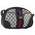 Borsa a Spalla Gucci GG Supreme Sherry Line PVC Blu Navy Oro Auth BAZ417 D'oro