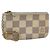 LOUIS VUITTON Pochette Cles Damier Azur Monedero N62659 LV Auth BAZ751