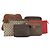 LOUIS VUITTON Borsa Saint Laurent Celine Hermes Gucci PVC 7 Set Beige Auth 155795 Marrone Rosso Monogramma