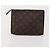 LOUIS VUITTON Borsa Saint Laurent Celine Hermes Gucci PVC 7 Set Beige Auth 155795 Marrone Rosso Monogramma - vista 9
