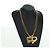 Collana a forma di cuore CHANEL metallo dorato CC Auth YKZ408M - vista 18