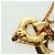 Collana a forma di cuore CHANEL metallo dorato CC Auth YKZ408M - vista 3