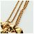 Collana a forma di cuore CHANEL metallo dorato CC Auth YKZ408M - vista 5