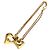 Collana a forma di cuore CHANEL metallo dorato CC Auth YKZ408M - vista 8