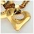 Collana a forma di cuore CHANEL metallo dorato CC Auth YKZ408M - vista 9