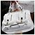 Bolsa de Ombro Fendi com Fivela Branco - vista 2