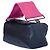 Borsa a spalla in pelle nappa nera e rosa Prada Fuschia - vista 2