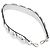 FENDI Cinghia in Pelle 31,5"" Argento Auth ARZ919A