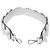 FENDI Cinghia in Pelle 31,5"" Argento Auth ARZ919A - vista 2
