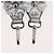 FENDI Cinghia in Pelle 31,5"" Argento Auth ARZ919A - vista 7