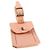 Etichetta per nome in pelle rosa Goyard