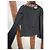 Thierry Mugler Top nero strutturato a maniche lunghe Mugler con dettaglio a taglio – Parigi - vista 4