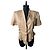 Camicia a maniche corte Thierry Mugler in beige morbido