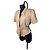 Camicia a maniche corte Thierry Mugler in beige morbido - vista 2