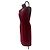Rotes Samtkleid Christian Dior - Ansicht 2