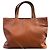 Borsa in pelle Burberry in marrone ricco - vista 4