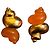 Orecchini a clip a forma di conchiglia dorata Christian Dior