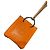 Hermès Mini charm Arancione Hermes in pelle arancione e marrone - vista 2